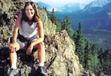 Carole hiking.