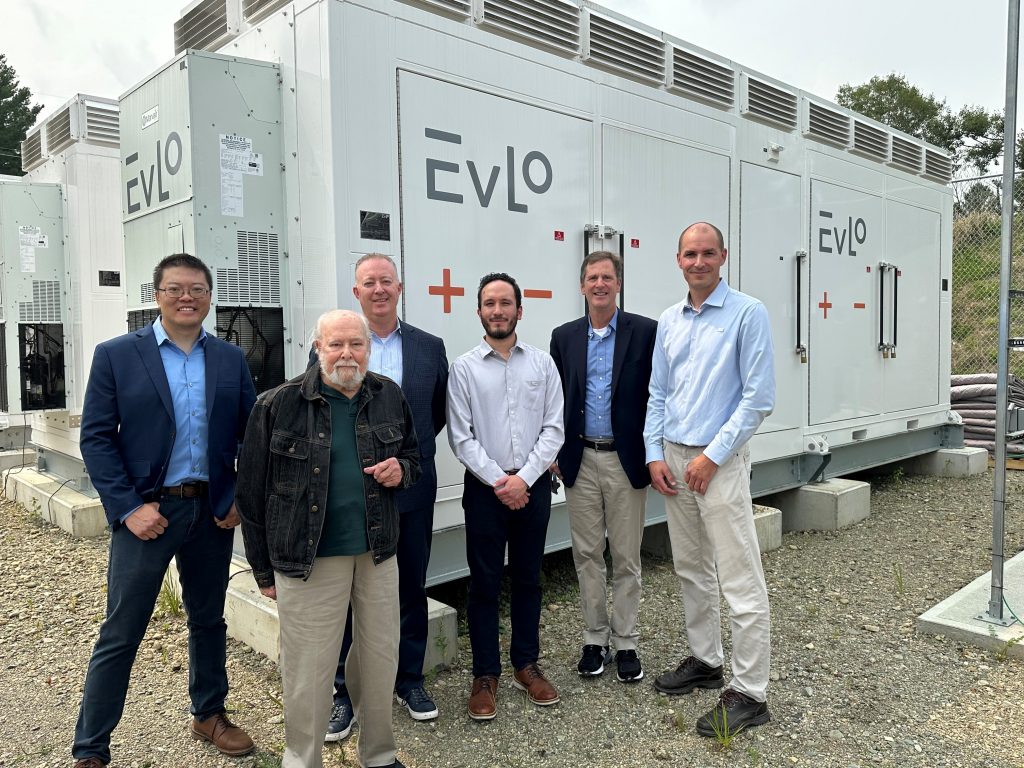 (L-R): Henry Guan (Sandia), Imre Gyuk (DOE-OE), Waylon Clark (Sandia), Jose Pablo Figueroa (EVLO), Ray Byrne (Sandia), Vincent David (EVLO)