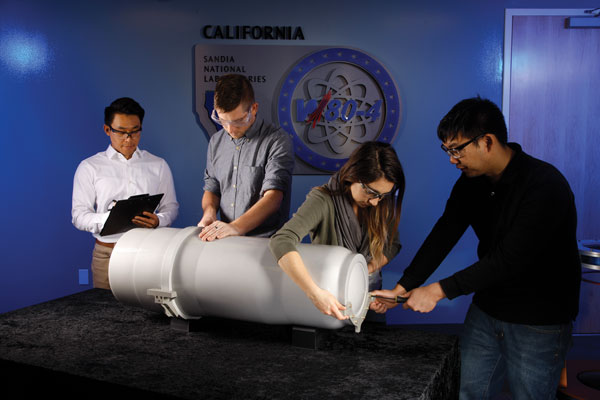 W80-4 team members work on bomb assembly