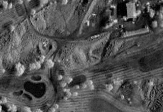 Black and white radar image