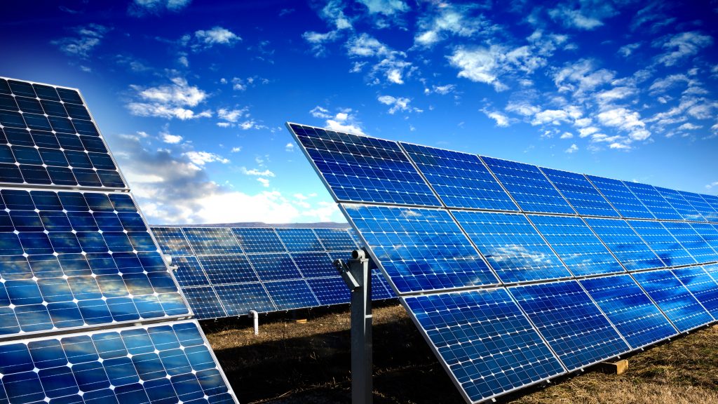 Image of Blue solar panels