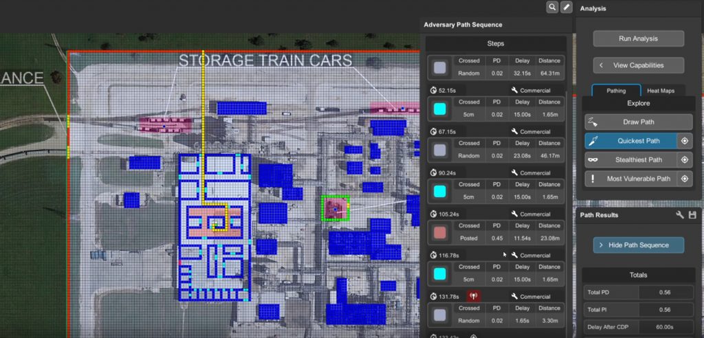 PathTrace screenshot of adversary path sequence