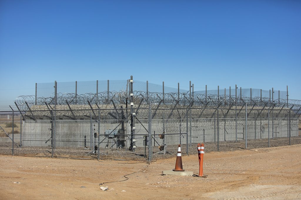 Perimeter fence at STEC.