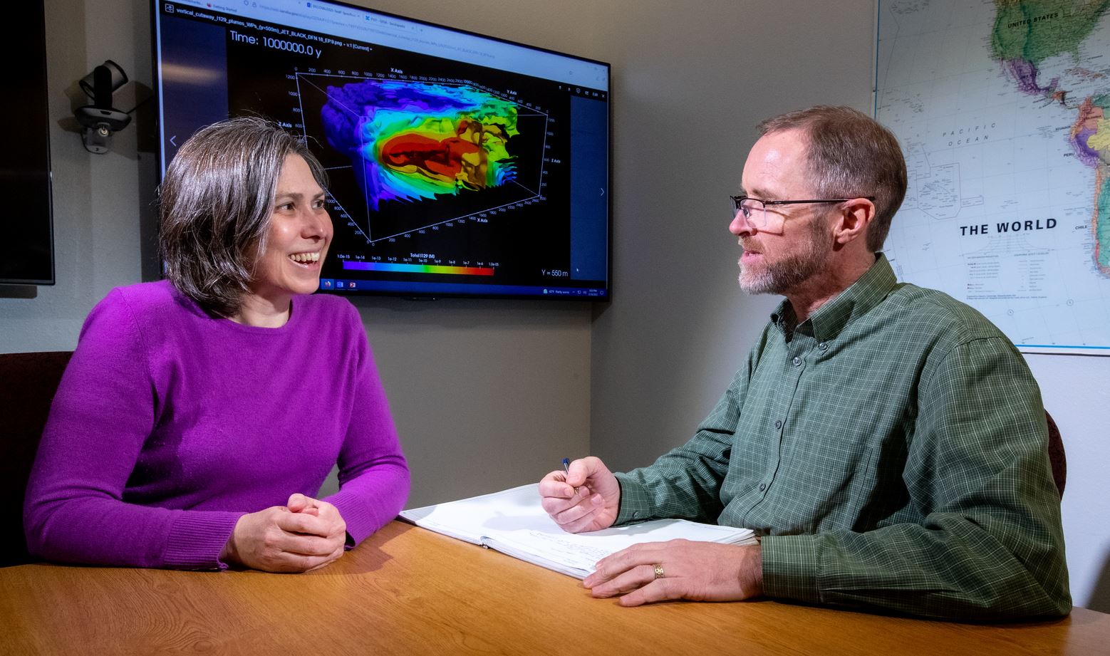 Sandia National Laboratories engineers discuss recent results from their Geologic Disposal Safety Assessment software framework