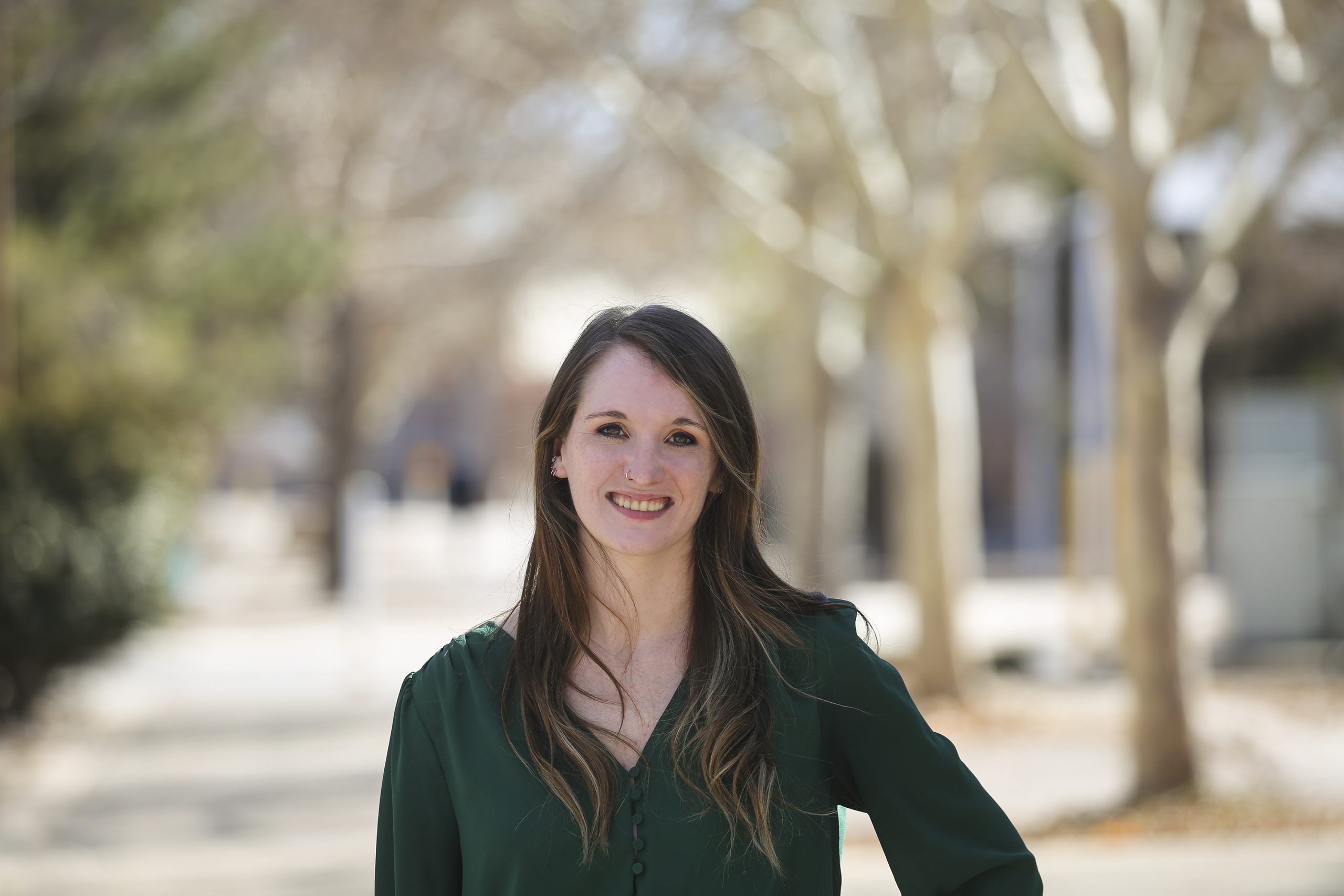 Sondra Spence, engineering program project lead at Sandia National Laboratories, earned a 2022 Women Worth Watching in STEM award. (Photo by Lonnie Anderson)