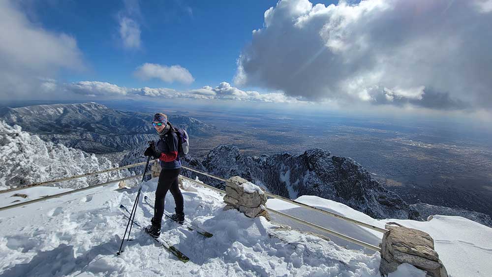 Photo of K Goode on skis