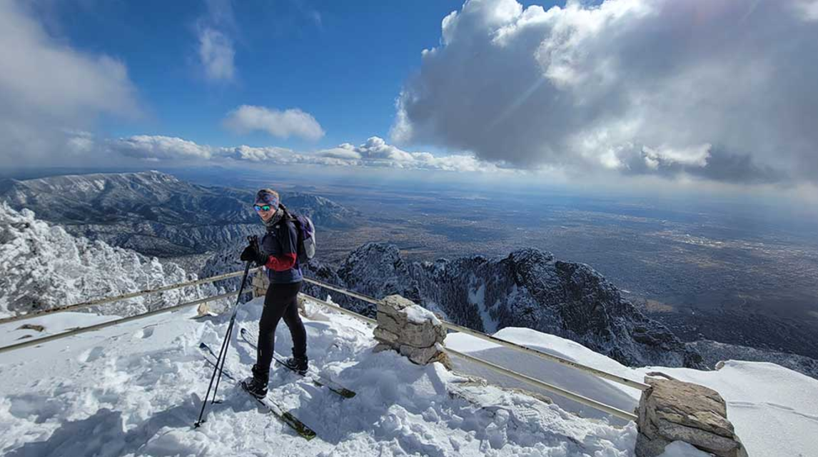 Katherine Goode, Statistician, skiing