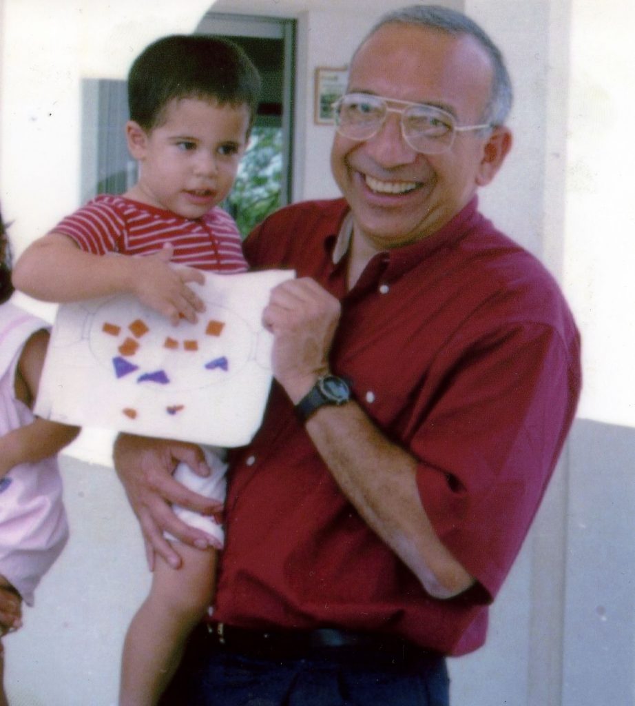 Juan Ramirez with a young friend in Chetumal, Mexico.