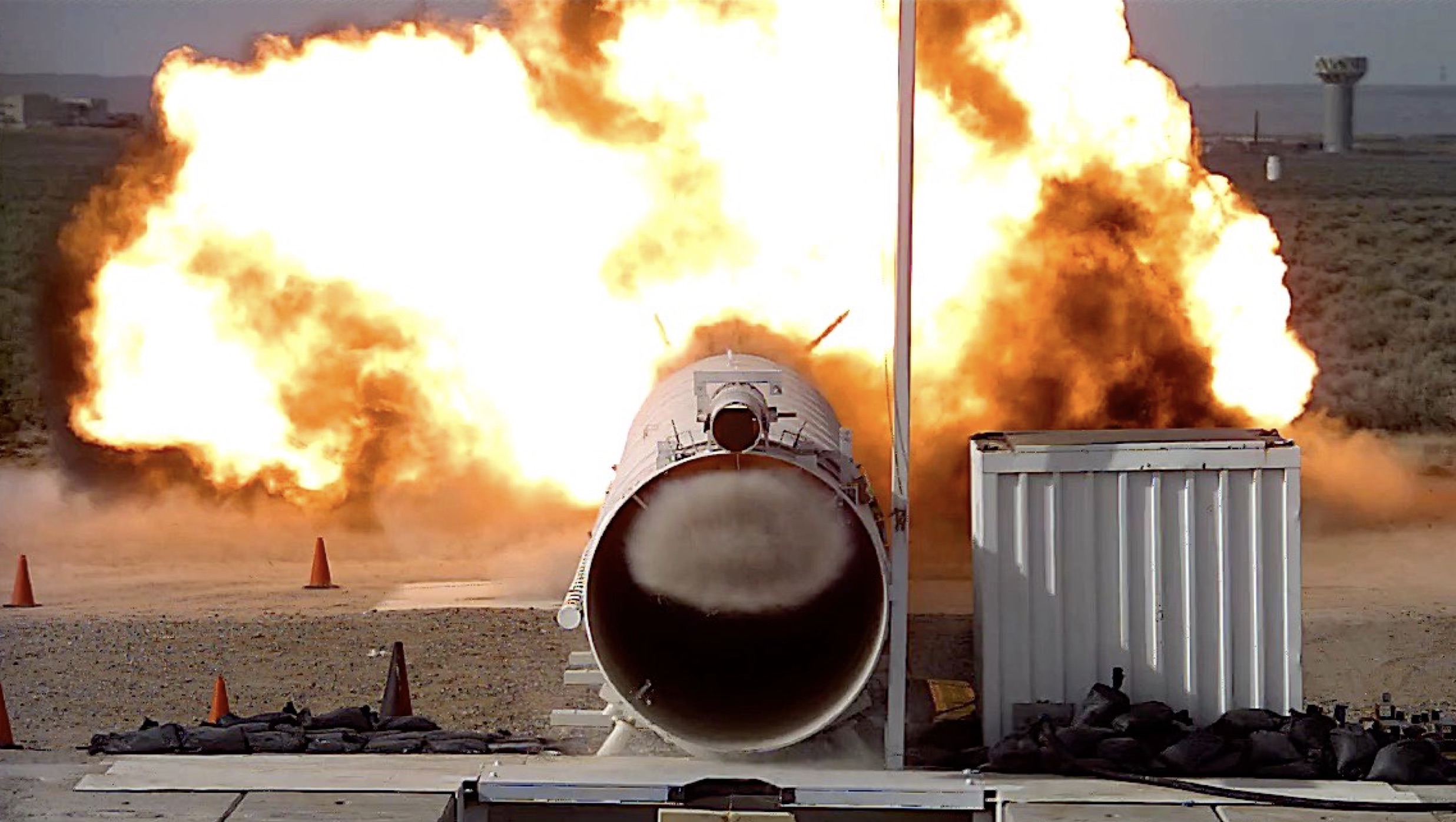 Sandia National Laboratories researchers are using a blast tube to demonstrate how well nuclear weapons could survive the shock wave of a blast from an enemy weapon and to help validate the computer modeling.