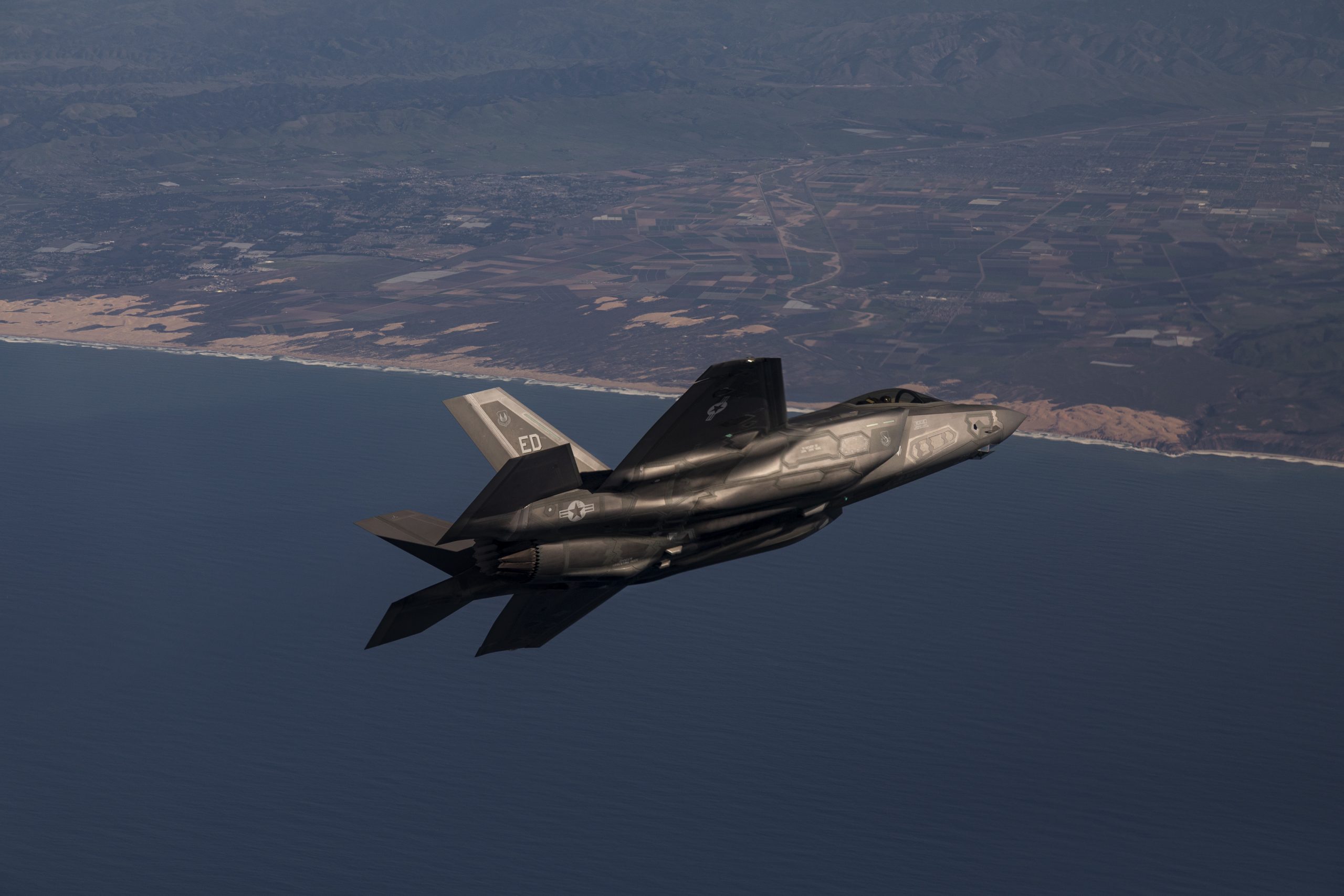 F-35A fighter jet in flight