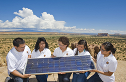 Interns with Sandra Begay-Campbell