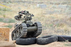 Robot at Sandia's Robotic Vehicle Range