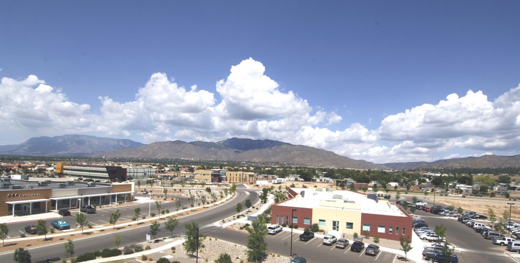 Sandia Science & Technology Park, looking east