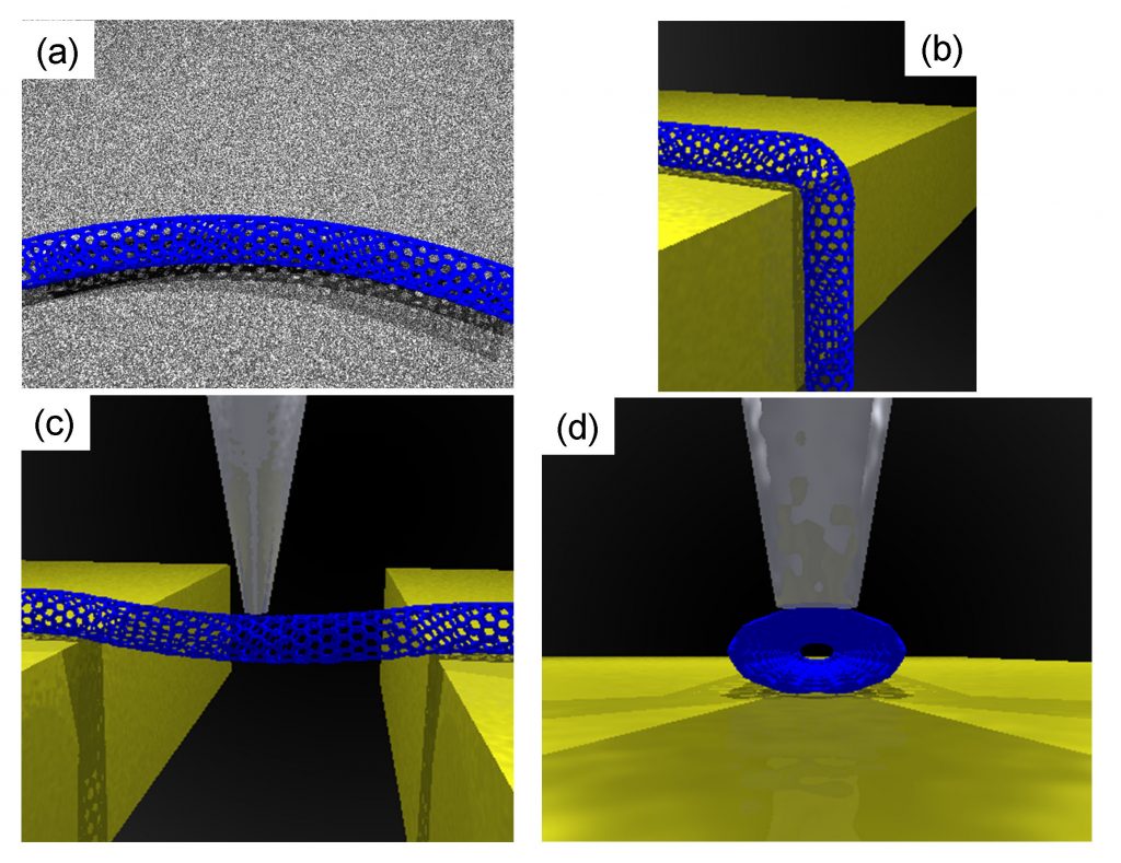 Schematic of a carbon nanotube