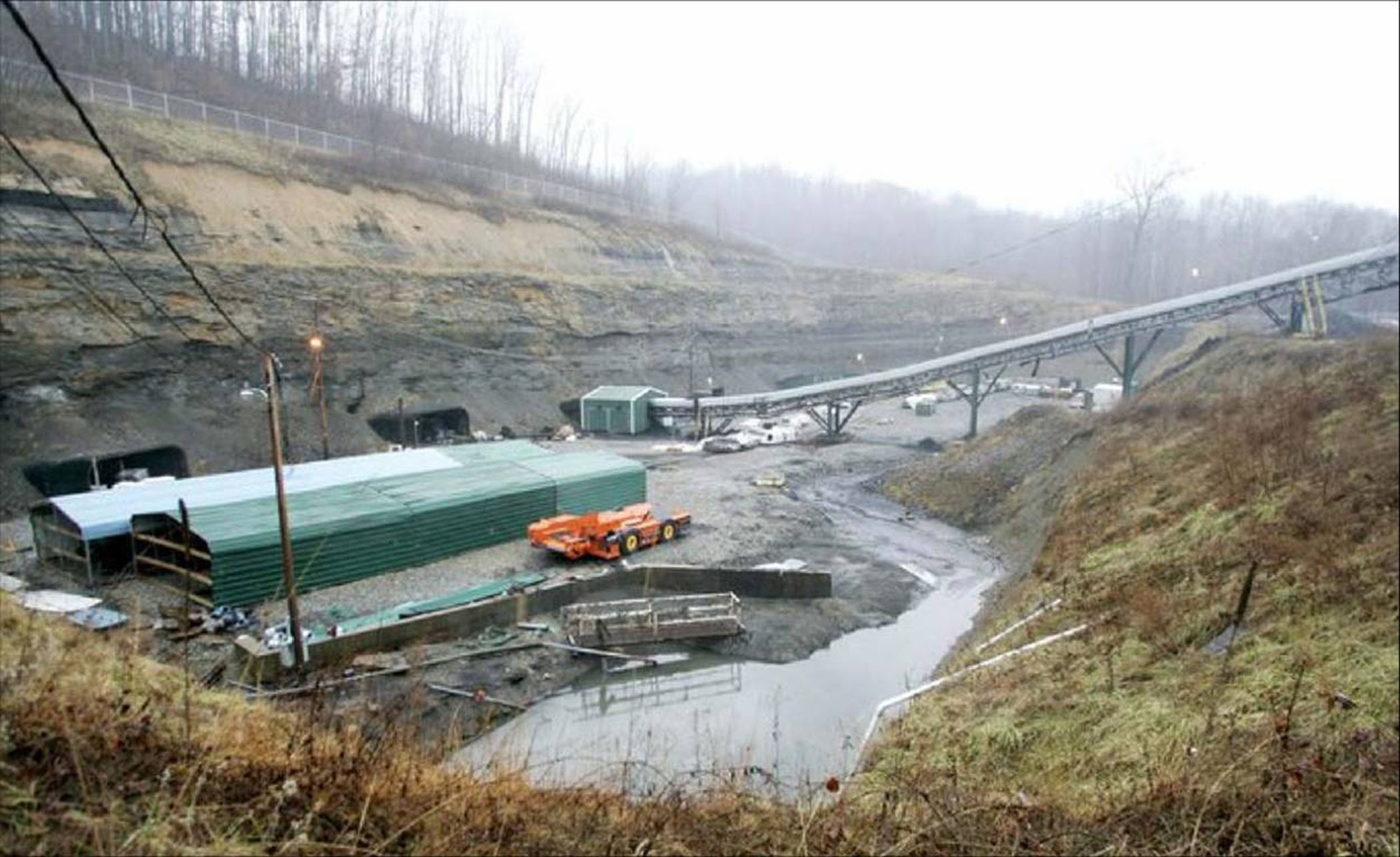 Long distance view of the Sago Mine.