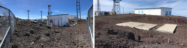 photos of the facility before and after the clean-up