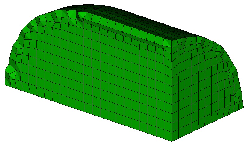 Meshed example geometry